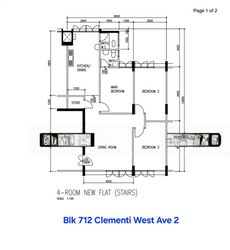 Blk 712 Clementi West Street 2 (Clementi), HDB 4 Rooms #430409601